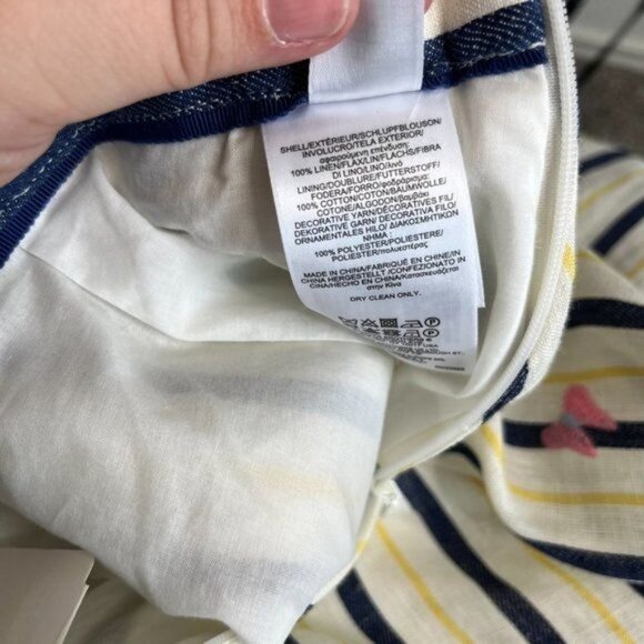 Brooks Brothers Embroidered Striped A Line Skirt - Picture 12 of 12